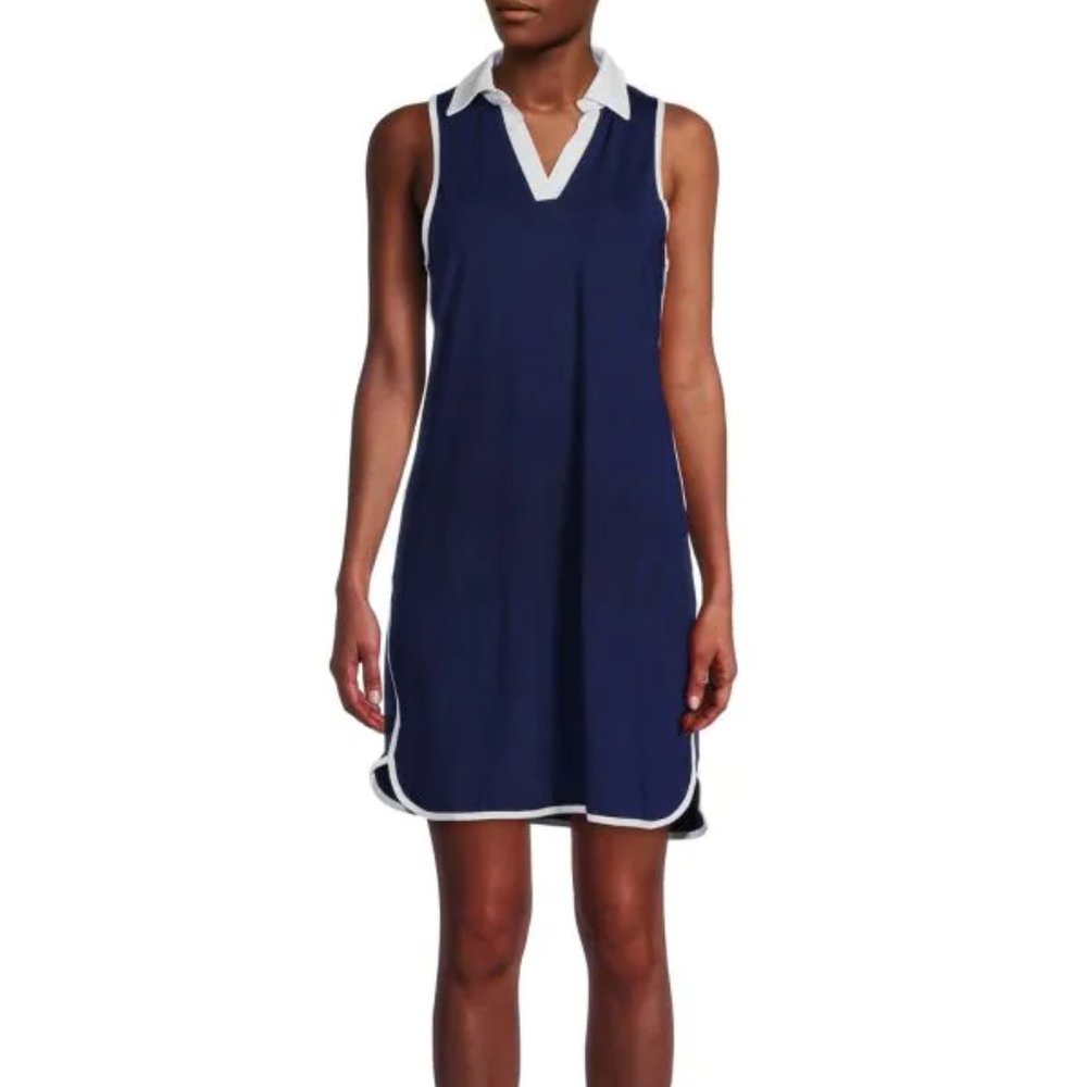 (NWT) X Gottex Tennis/ Athletic/ Mini Dress XL (NAVY/White)